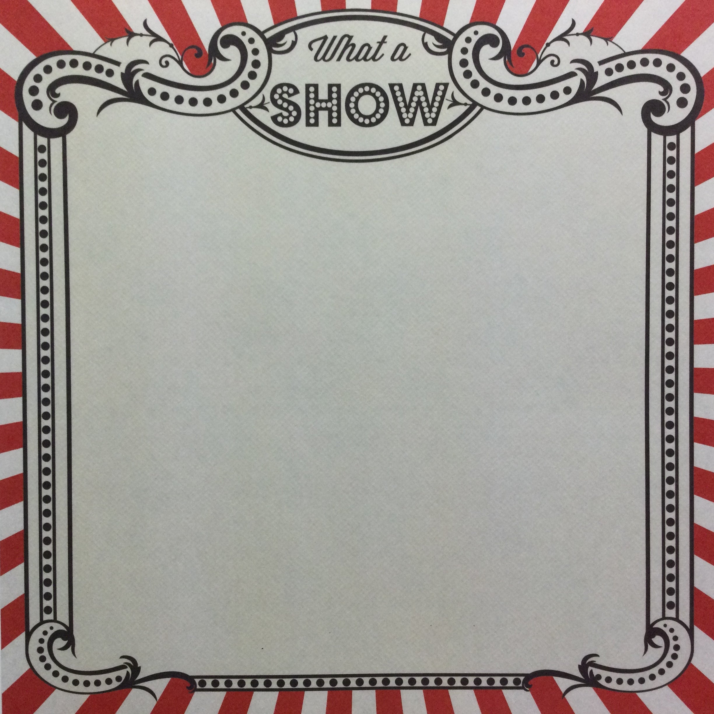 Scrapbooksrus What A Show Scrapbooksrus WHAT A SHOW County Fair 12"X12" Scrapbook Paper - Image 1