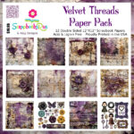 Scrapbooksrus VELVET THREADS 12"X12" Scrapbook Paper Pack