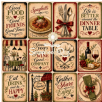Scrapbooksrus OUT TO DINNER 12"X12" Scrapbook Paper Pack - Image 8