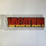Scrapbook Customs VACATION RED Flag Word Title - Image 2