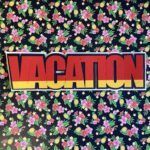 Scrapbook Customs VACATION RED Flag Word Title