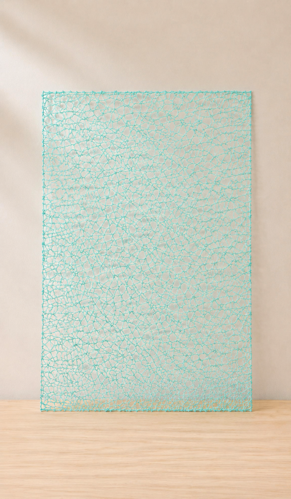 Mesh webbing Aqua 7x12 Scrapbooksrus MESH WEBBING AQUA 7"X12" Sheet - Image 1