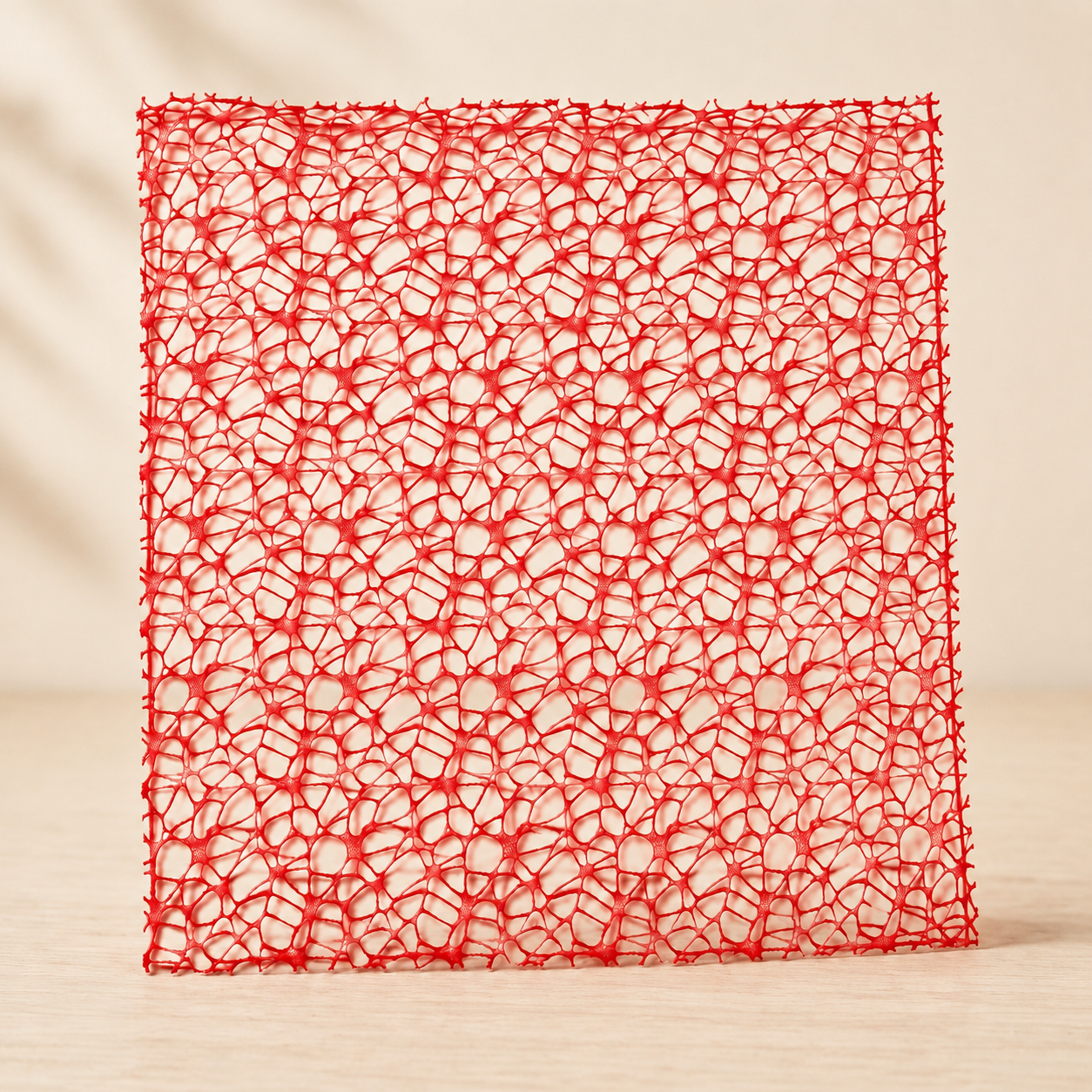 Mesh webbing Red 12x12 Scrapbooksrus MESH WEBBING RED 11"X12" Sheet - Image 1