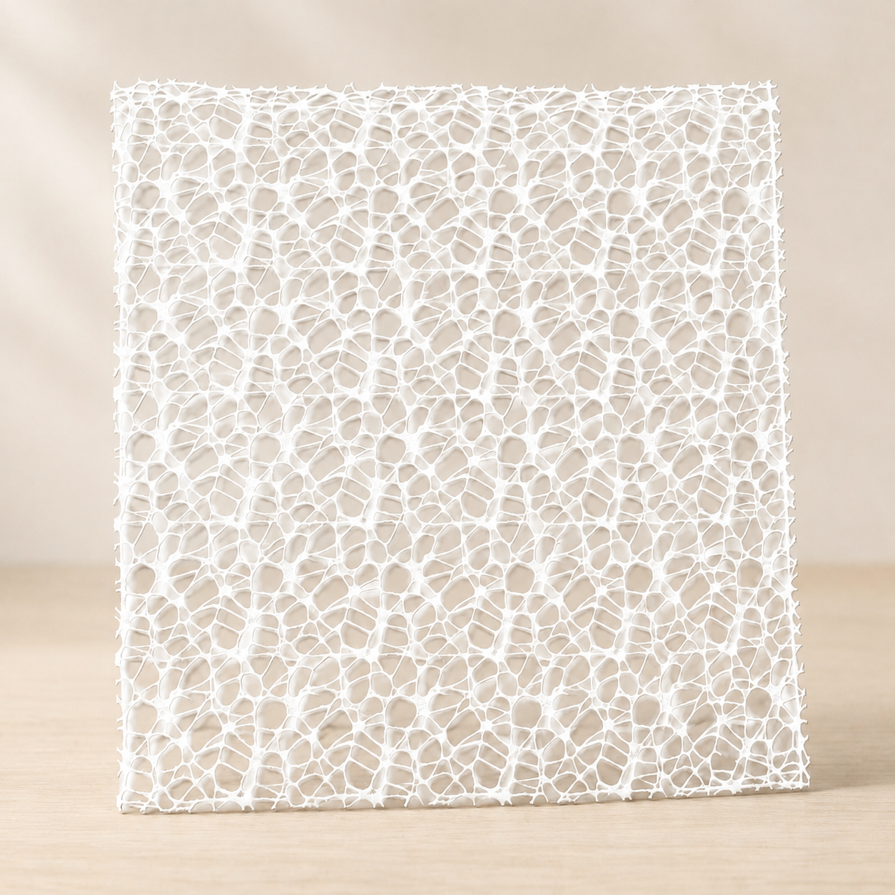 Mesh webbing White 12x12 Scrapbooksrus MESH WEBBING WHITE 11"X12" Sheet - Image 1