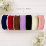 Scrapbooksrus LACE SCALLOP Edge Ribbon 1 yard
