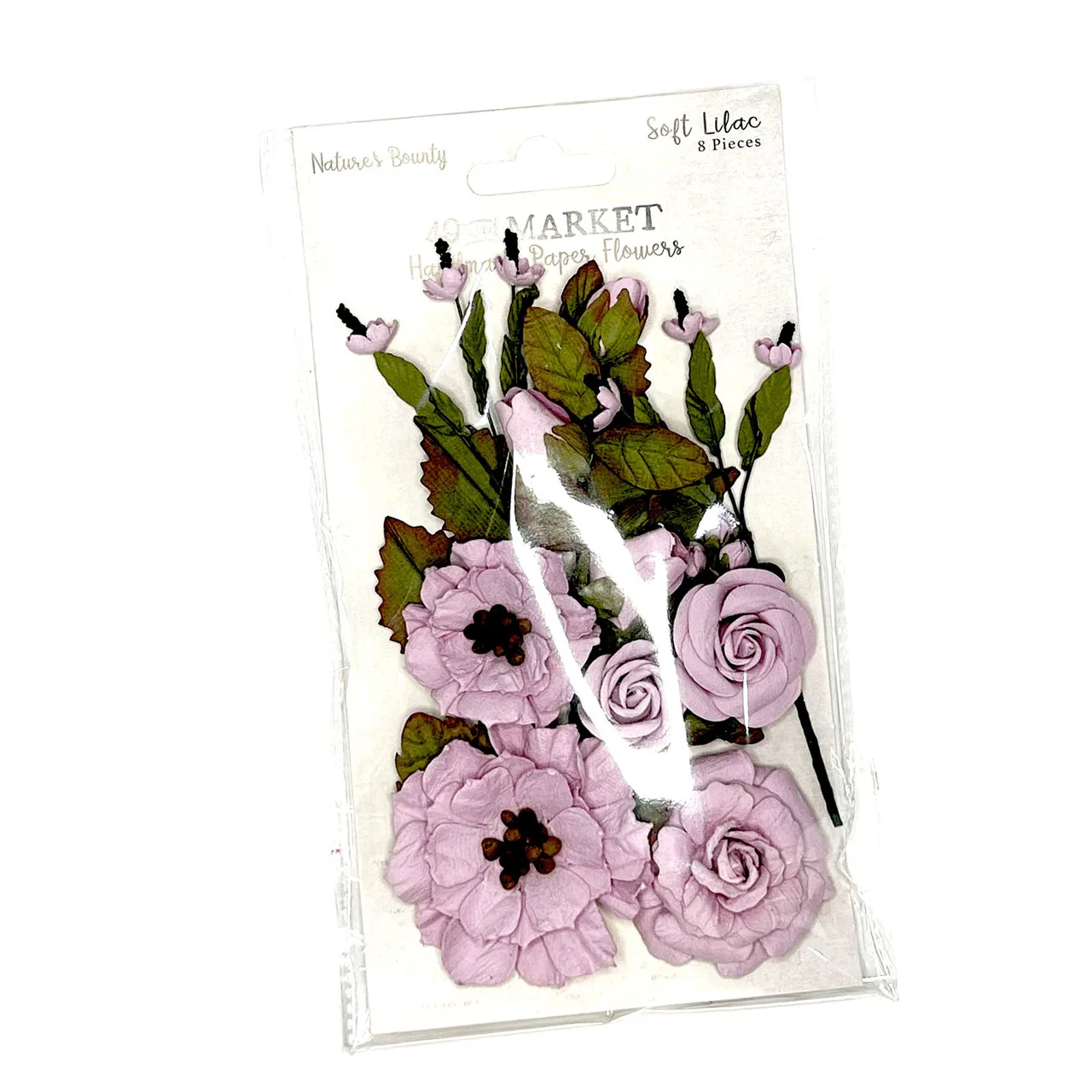 49 and Market Nature Bounty Soft Lilac 49 and Market NATURE'S BOUNTY SOFT LILAC Handmade Paper Flowers 12pc - Image 1