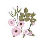49 and Market NATURE'S BOUNTY SOFT LILAC Handmade Paper Flowers 12pc - Image 2