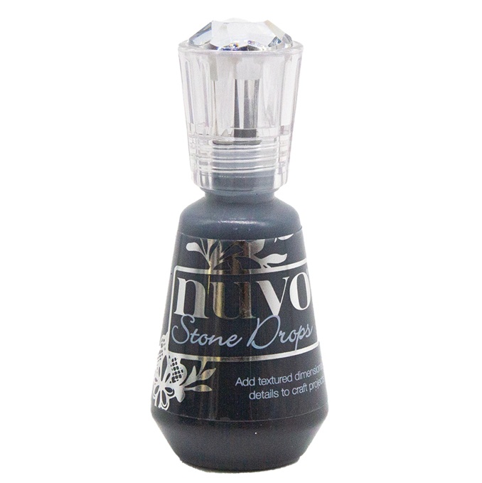 Nuvo_Stone_Drops_INKWELL_BLACK_3D_Enamel_Bead_Dots_1oz Nuvo Stone Drops INKWELL BLACK 3D Enamel Bead Dots 1oz - Image 1