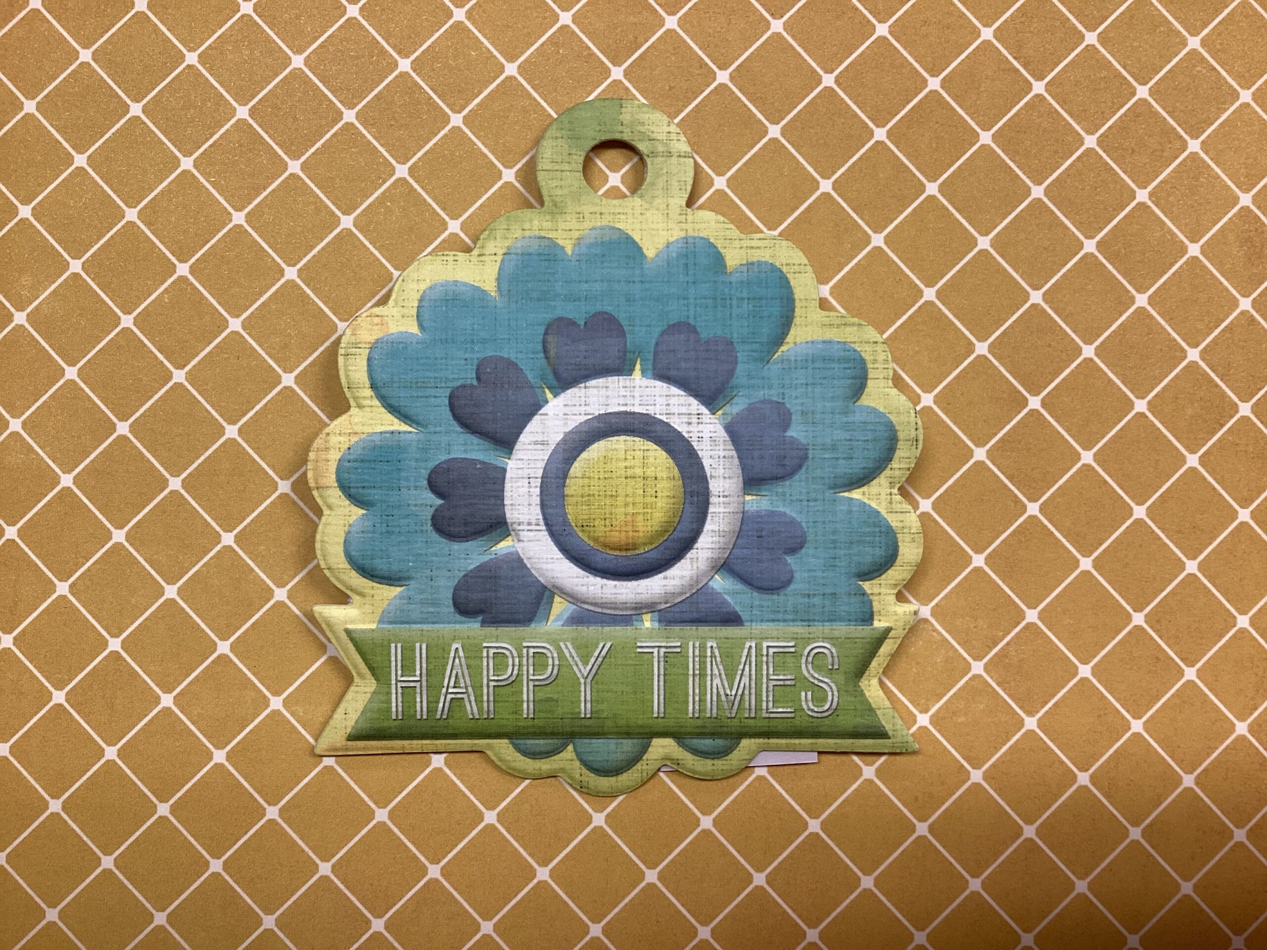 WeR_HAPPY_TIMES_Embossed_Diecut_Charm.jpg WeR HAPPY TIMES Embossed Diecut Charm - Image 1