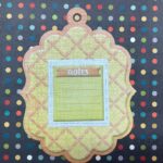 WeR Memory Keepers NOTES Embossed Diecut Charm