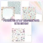 P13 HAVE FUN 12"X12" Scrapbook Paper Retro Birthday